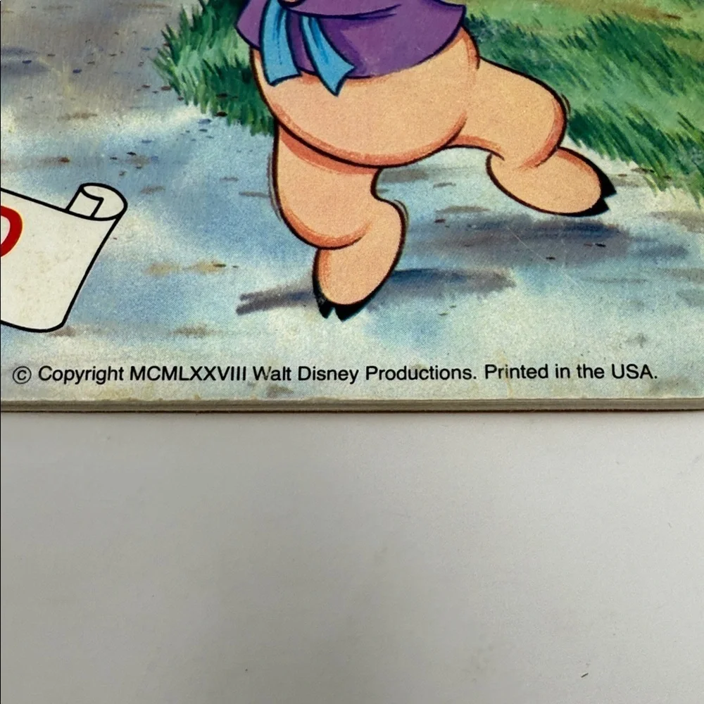 Vintage Walt Disney “The Three Little Pigs”Storybook (BOOK ONLY -NO TAPE)